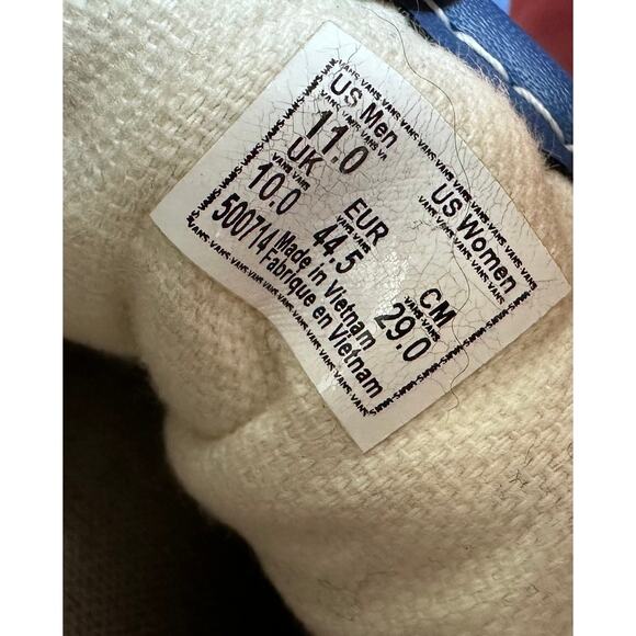 Vans Blue and White Loafers - Picture 7 of 7